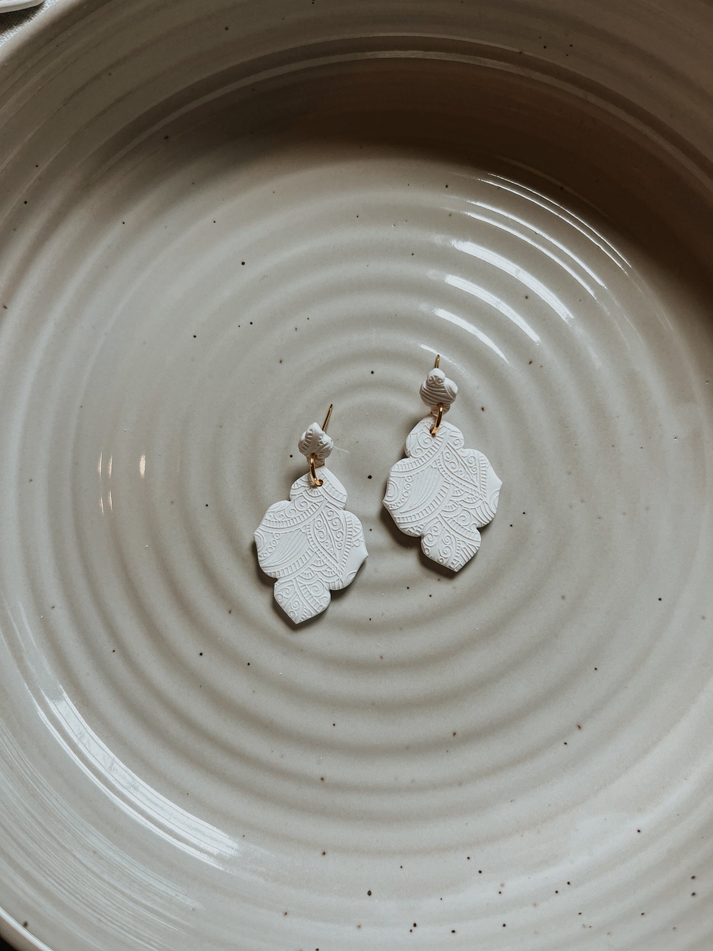 Moroccan White Lace Dangles